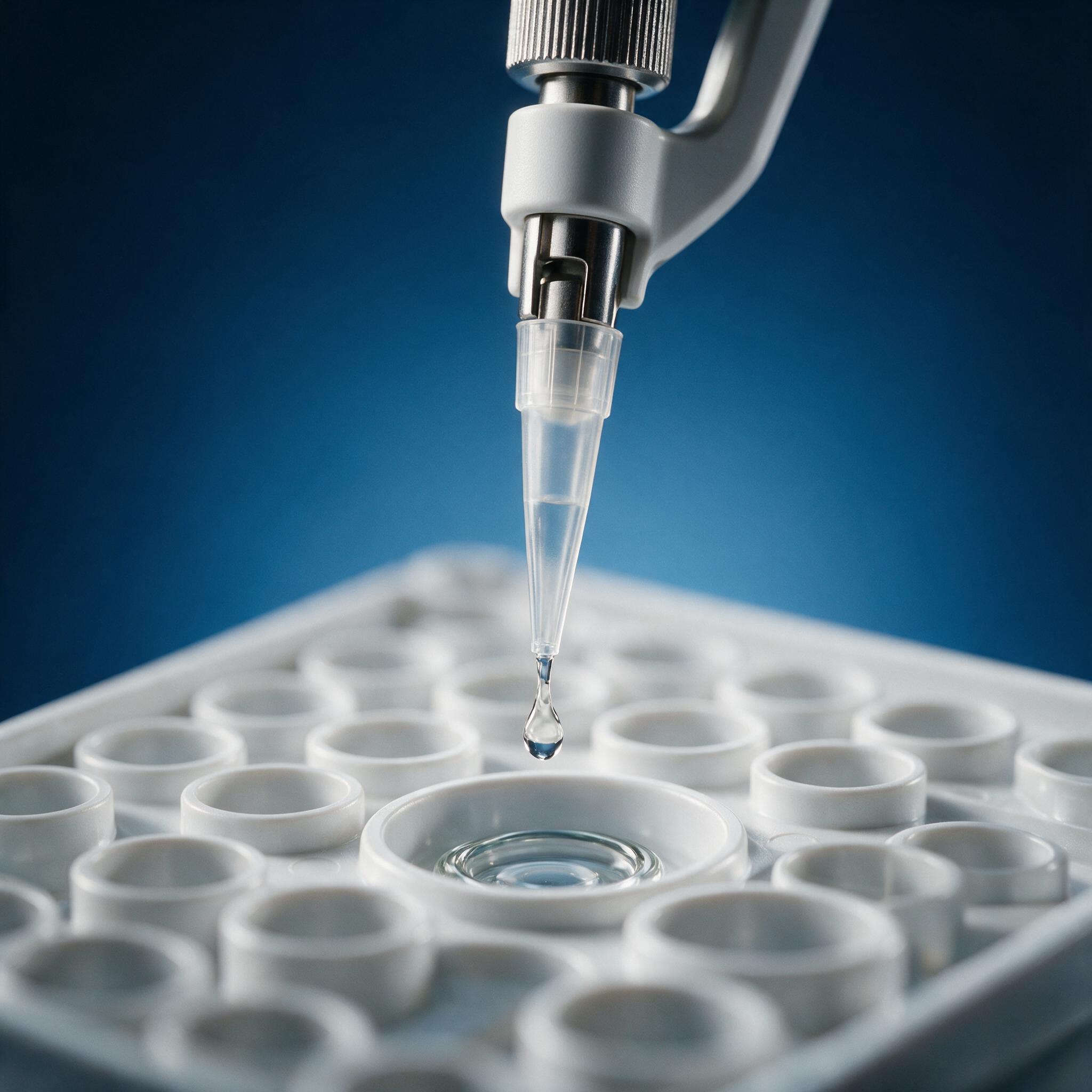 Precision reagent dispensing into a microplate